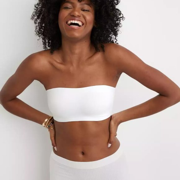aerie Other - 🆕 NWT Aerie Real Free Bandeau Bralette in White